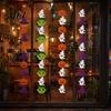 Non-woven Fabric Holiday Ornaments Halloween Party Felt Hanging Garland, Creepy Pumpkin Ghost Skull Witch Hat Living Room Wall Streamer, Horror Banner