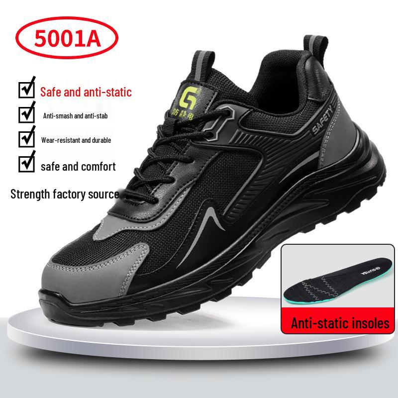 Scarpe da Lavoro Protettive in Maglia Traspirante per Tutte le Stagioni: Anti-schiacciamento, anti-perforazione e antistatico.