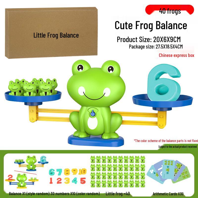 Frog Monkey Number Balance Scale: Educational Toy for Cognitive and Logical Development in Children