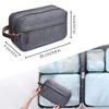 Men's Waterproof Oxford Cloth Toiletry Bag - Portable Business Storage with Dry/Wet Separation