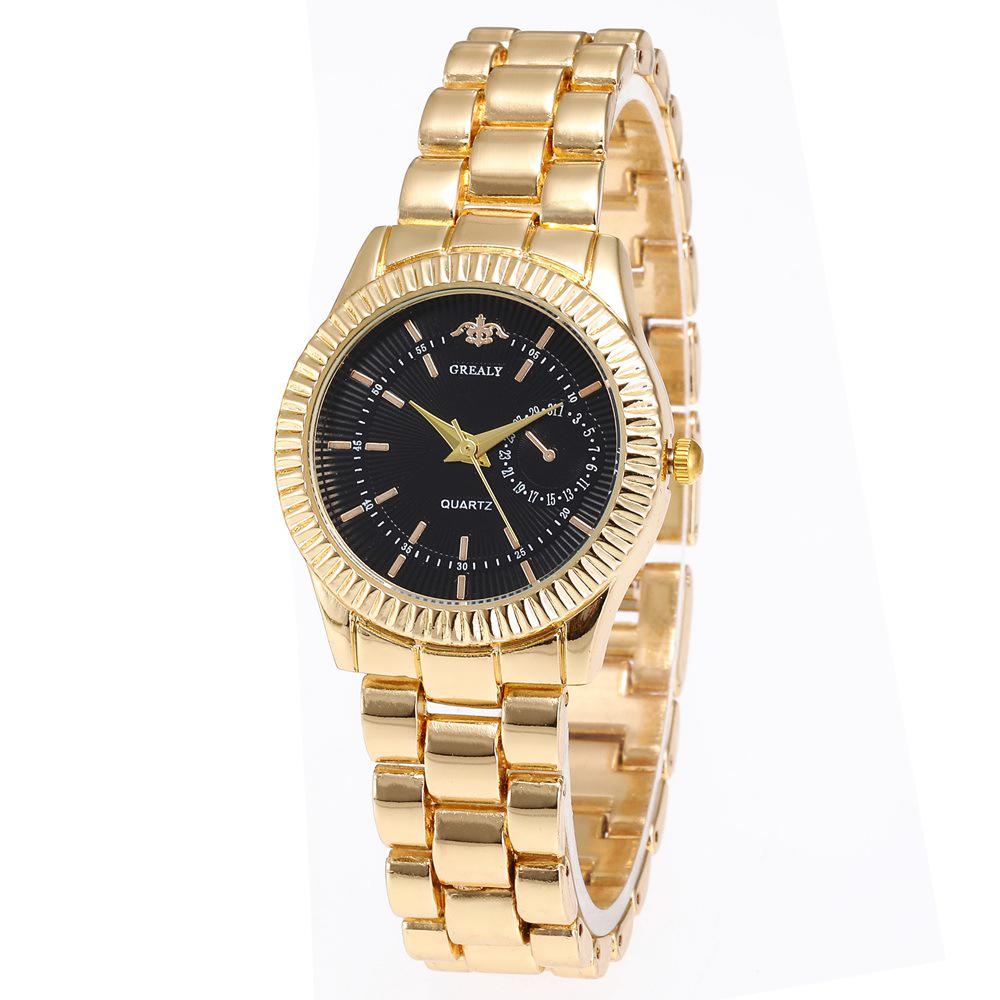Women's & Men's Fashion Quartz Watch with Alloy Strap
