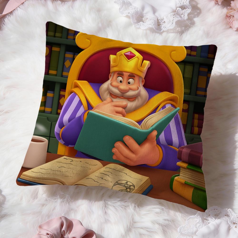 Royal Match game Cushion Cover Premium Comfort Reversible Pillow Cove -Two in One Design for Any Room & Car Interior