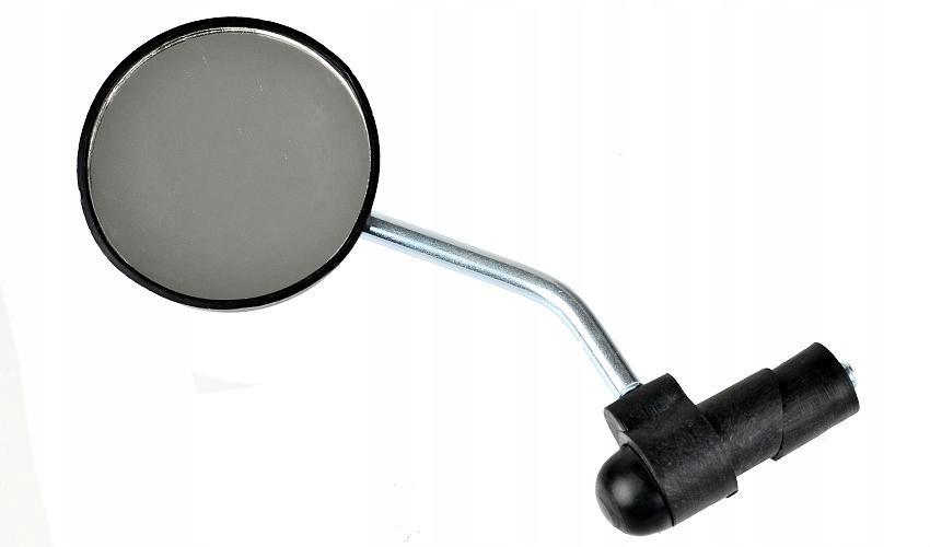 Bicycle mirror, round, recessed, short, small
