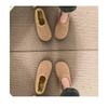 JMXD-Winter Women’s Plush Platform Slippers: Cozy Shearling Lined Indoor Outdoor Shoes Non-Slip Sole Warm Fuzzy Booties Slip On Fashion