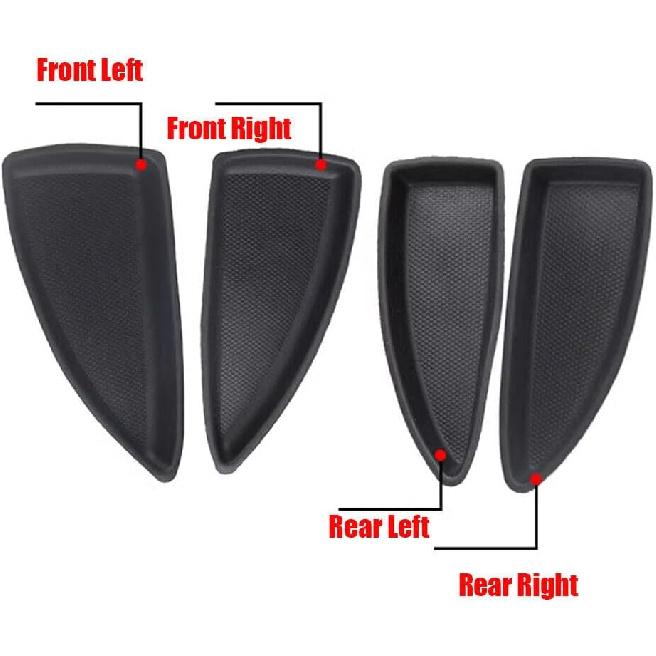 Compatible with Chevrolet Malibu Front and Rear Interior Door Switch Bezel Cap 23451124, 23451126 (2 Pair -Front+Rear L+R)