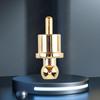 1/8 Stück Gold/Rhodium-beschichtete Staubschutz-RCA-Abschirmkappen RCA-Stecker RCA-Staubkappen für Audio-Lautsprecher Subwoofer Verstärker