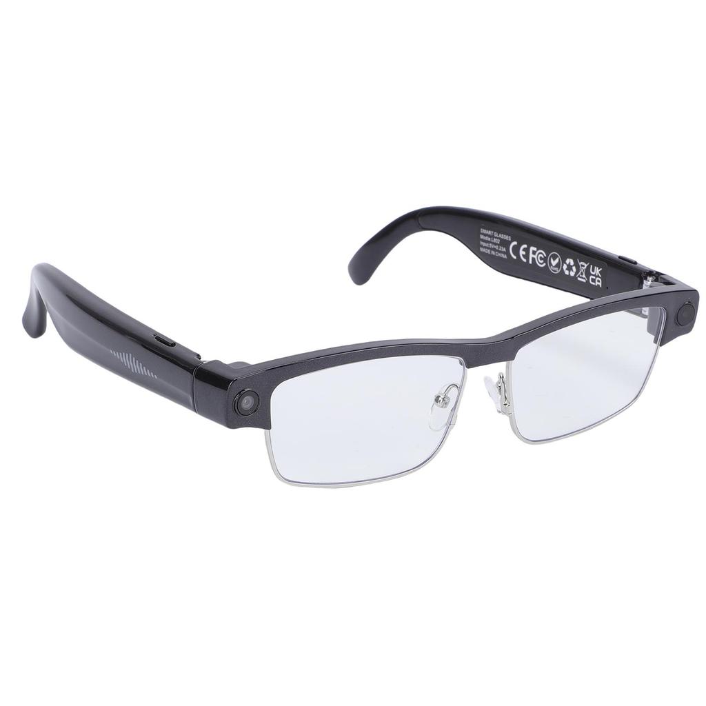 AI Smart Glasses with 8MP Camera HD Dual Mic Noise Reduction WiFi Bluetooth Glasses for Music and Calls