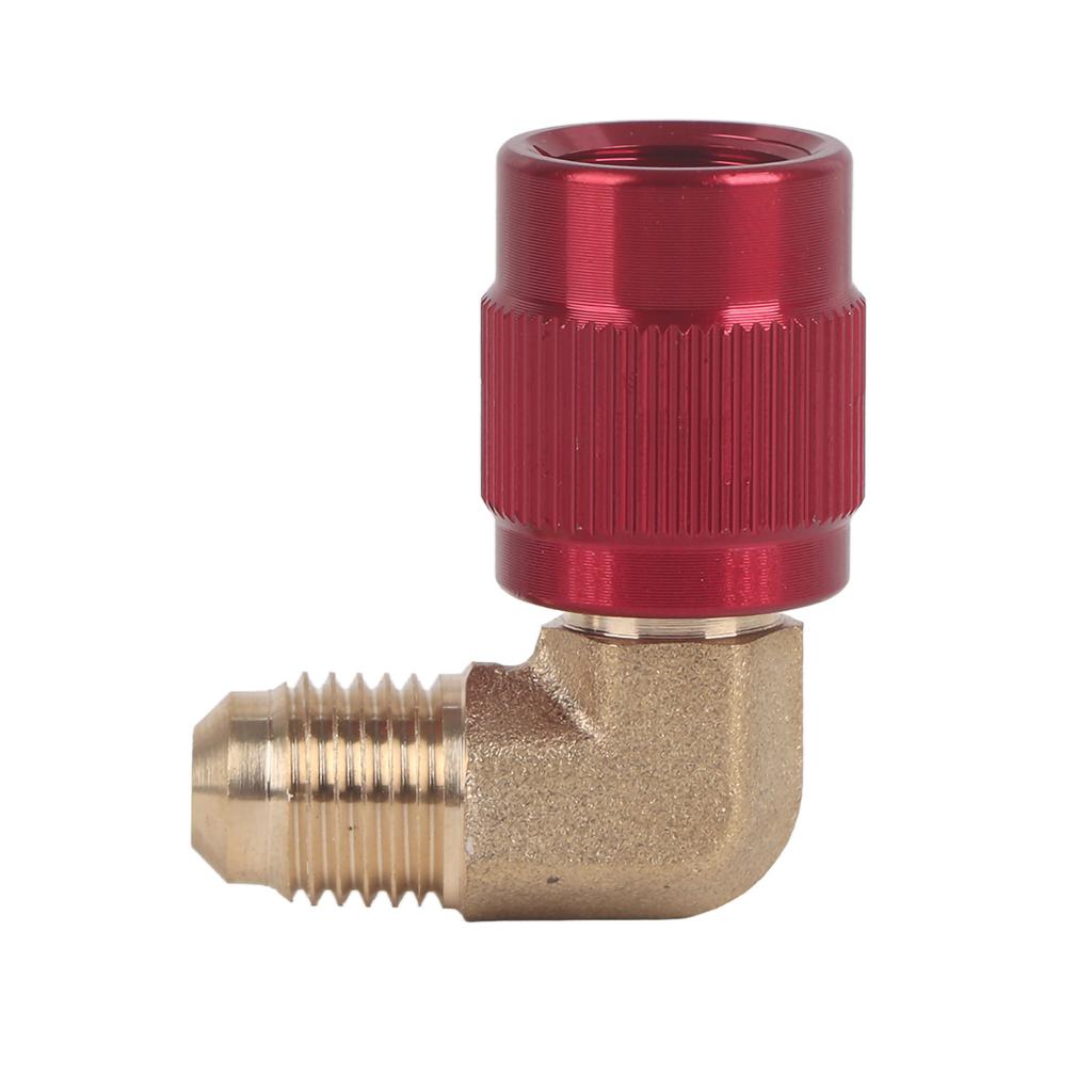 R410 Male Thread 1/4 to Female Thread 5/16 90 degrees  Adapter Connector Cooler Air-Conditioner Accessory