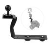 Aluminum Alloy Diving Tray Handle Underwater Camera Mount Rig Photography Plate Bracket with Ball for DSLR SLR Digital