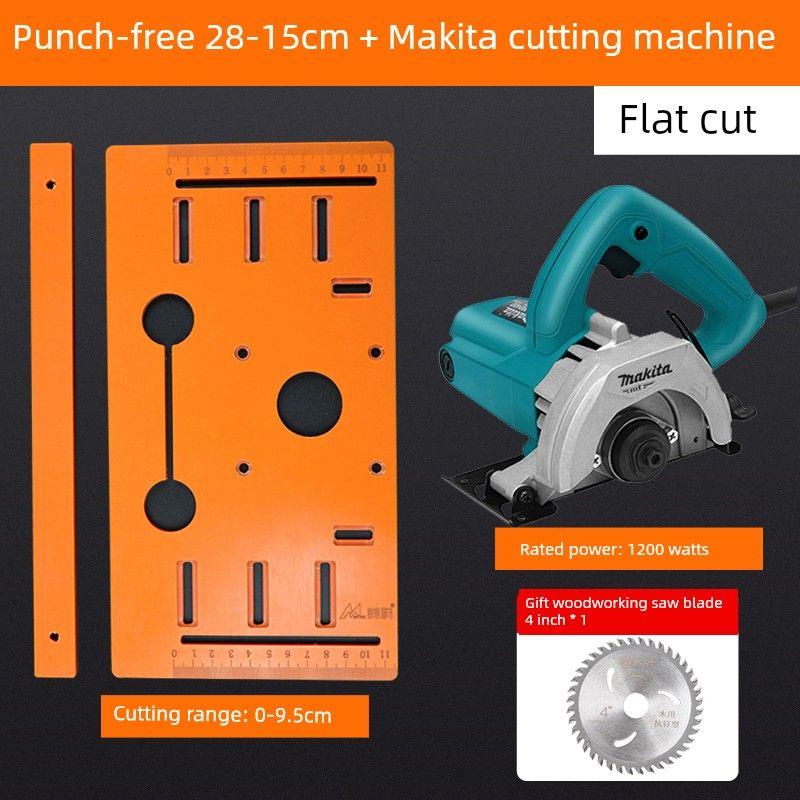 

Machine Base Plate Woodworking Special Cutting Board Handy Gadget Carpenter Tool Collection Stone Cutting Machine Mountain Chainsaw Portable Saw 28x 15cm base + Makita cutting machine (Saw Blade)
