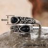 Caoshi Vintage Opening Ring With Caved Pattern Aesthetic Party Jewelry Gift For Women Futuramic Fashionable Finger Accessory