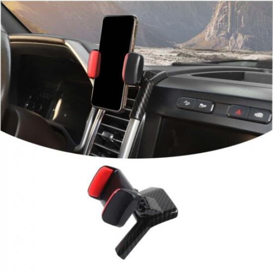 

Dashboard Mount Mobile Phone Clip Bracket Holder For Ford F150 15+ Carbon Fiber