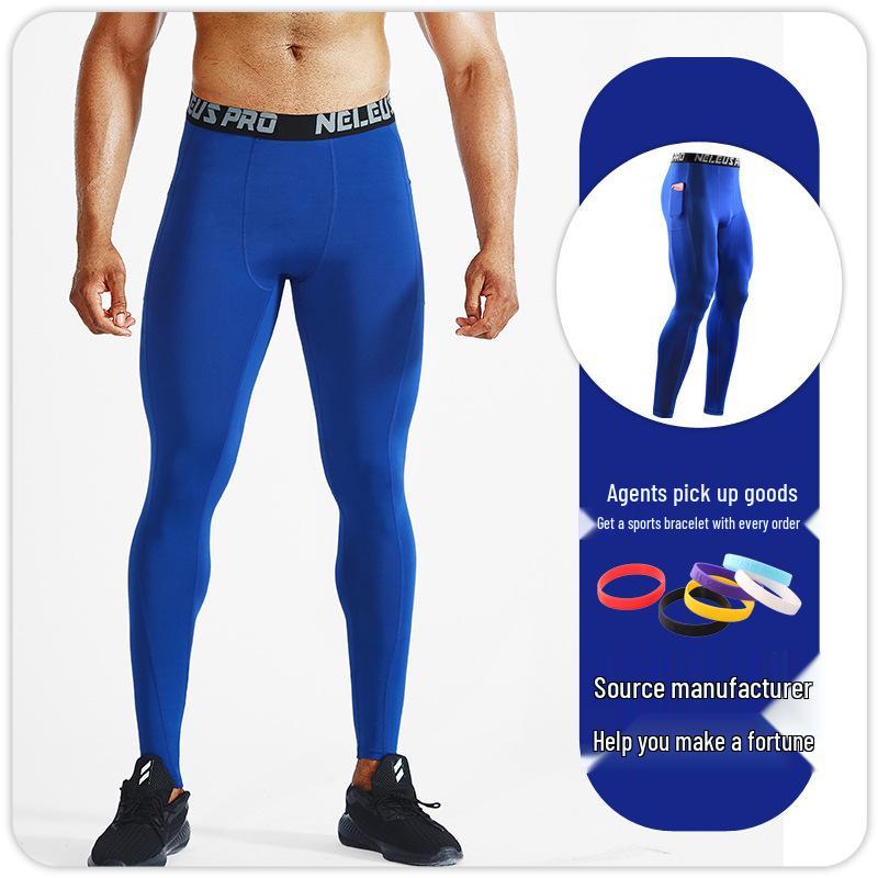 Men's Thermal Compression Pants - Quick-Dry, Base Layer for Running, Basketball, Fitness - Autumn/Winter