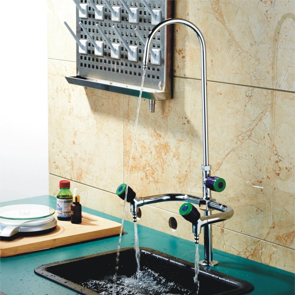 Higher Teaching Embedded Water Faucet Laboratory Copper Spray Plastic Faucet Universal Education Triple Faucet