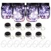 Waterproof Solar Fairy Night Light: Frosted Glass Bottle with Stars for Outdoor Garden Decoration