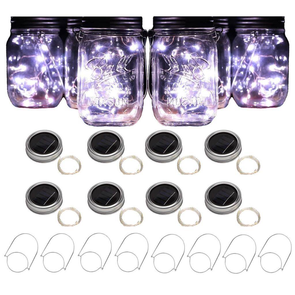 Waterproof Solar Fairy Night Light: Frosted Glass Bottle with Stars for Outdoor Garden Decoration