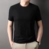 Spring Summer Men's Short Sleeve Jacquard T-shirt Round Neck Loose Fashion Thin Casual Youth Popular Youth