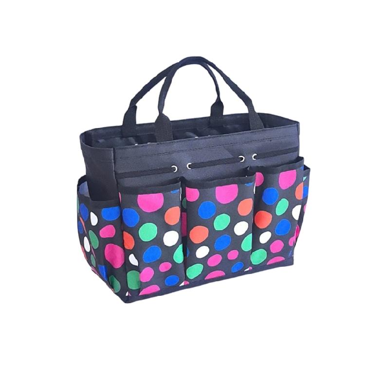 Craft Supply Storage Bag with Garden Pockets, Open Interior and Carry Handles for Portable Storage Tasks Home Use