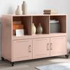 VidaXL Buffet, Cabinet with Door, Cupboard with Storage, Living Room Organizer, Home Interior, Pink 846735
