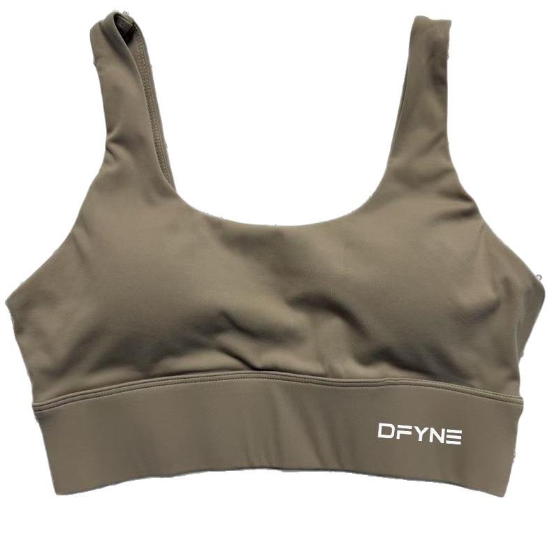 Dfyne Serie U-Ausschnitt Sport-BH mit V-Rücken-Design und herausnehmbaren Brustpolstern