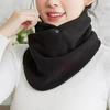 Classic Solid Color Snap Neck Winter Thickened Fleece-Lined Warm Neck Gaiter for Men and Women Winter Windproof Cycling Scarf