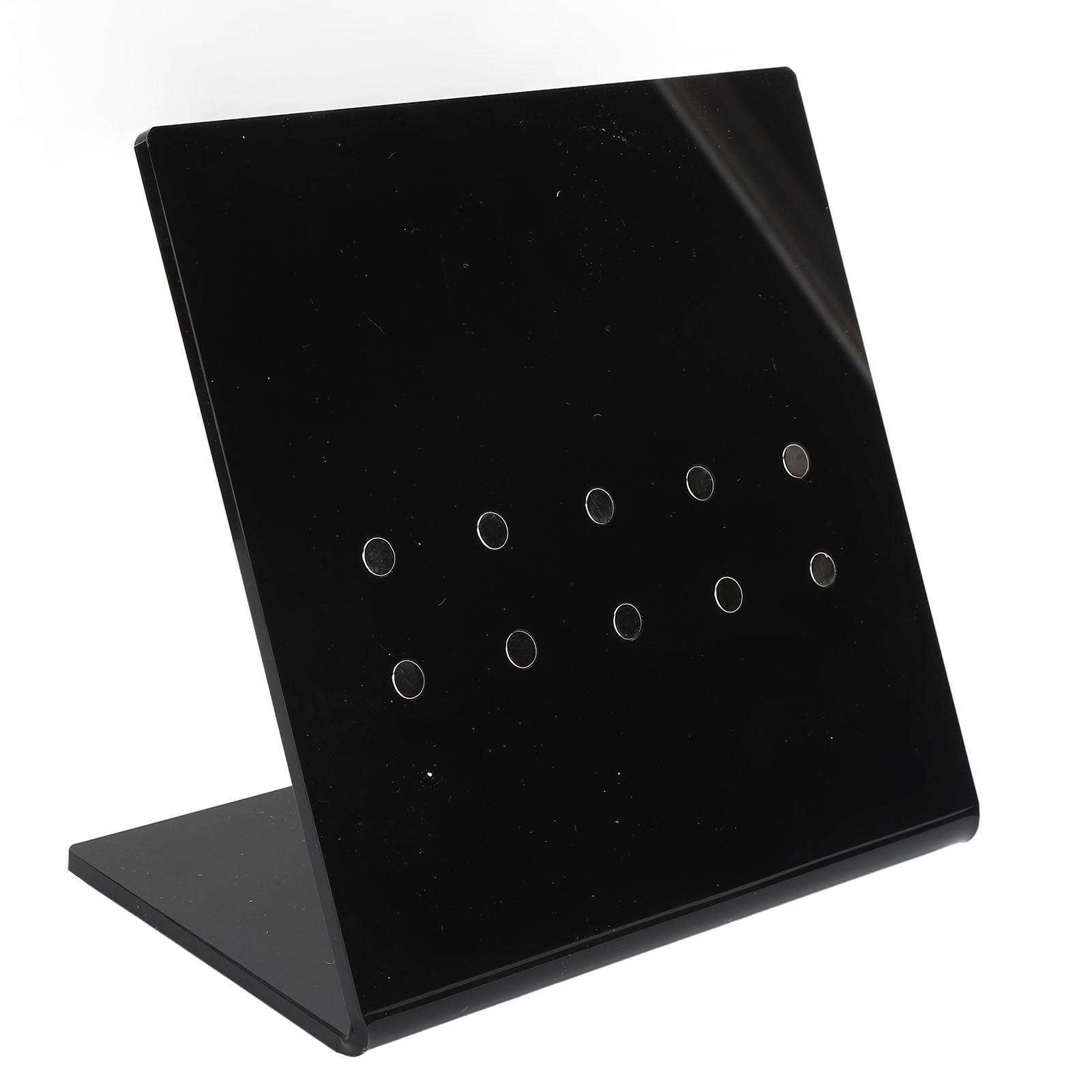 

Acrylic Eyelash Tweezer Holder Easy Storage Tweezer Stand for Eyelash Extension for Salon and Home чорний