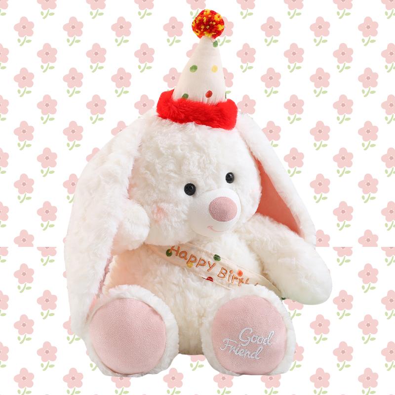 

Плюшевая игрушка Зайчик Тедди Далматин Собака Шапка С Днем Рождения Мягкая Кукла для Подруги Подарок на День Святого Валентина для Ребенка на День Рождения 70cm зелёный