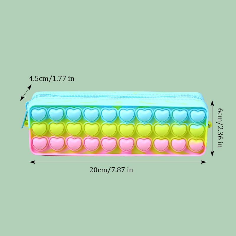 Federmäppchen FDA-konform Silikon Dekompression Große Kapazität Wasserdicht Schreibwaren Kosmetik Reise Aufbewahrungstasche Organizer