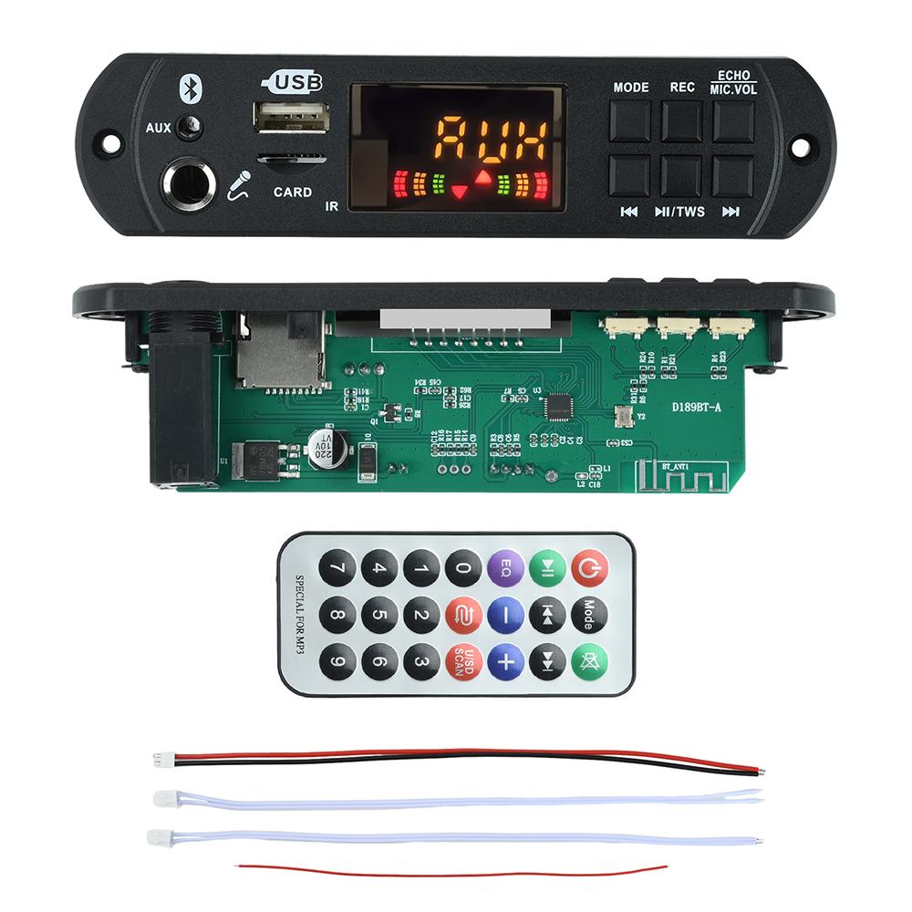 DC 12V MP3 BT Decoding Board Car Audio MP3 Decoder Decoding Module MP3 / WMA / WAV / APE Decoder Board Without Amplifier