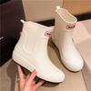 Women's Mid-Calf Casual Non-Slip Rain Boots - Versatile, Wear-Resistant, Fashionable and Warm Galoshes