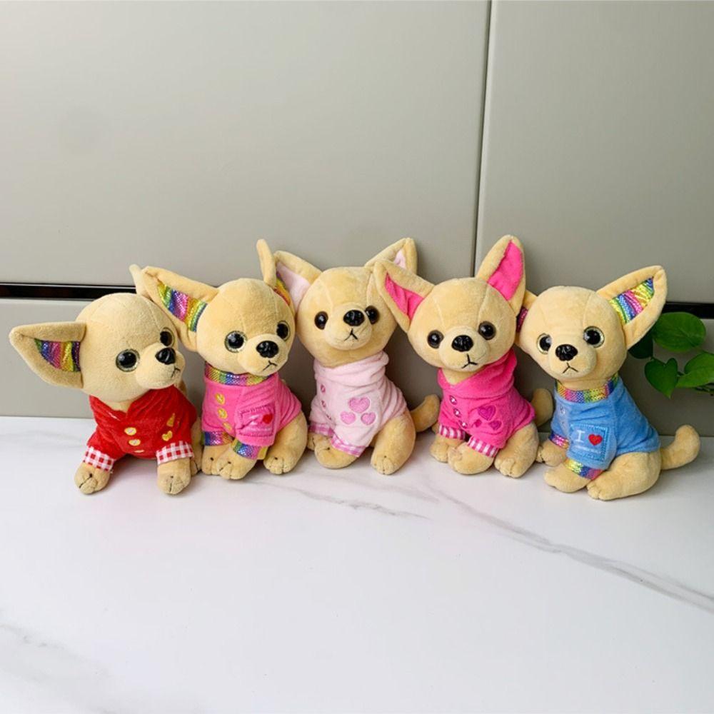 Simulation Chihuahua Plush Toys Stuffed Animals Stuffed Dog Doll Puppy Plush Toys  Boys Girls