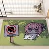 Doro NIKKE The Goddess of Victory Game Floor Mat Rectangle Anti-slip Home Soft Badmat Front Door Indoor Outdoor Mat Welcome