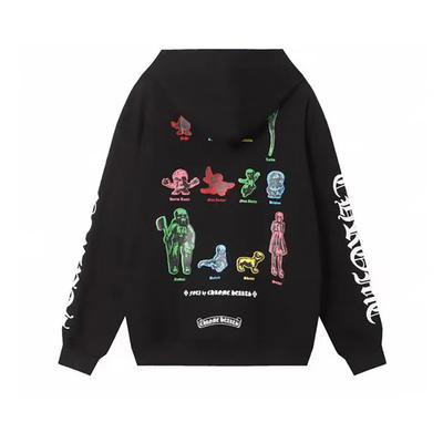 844 CHROME HEARTS 2026 Autumn and Winter New Plus Size Classic Style Logo Zipper Hooded Sweatshirt, Suitable for Couples To Wear