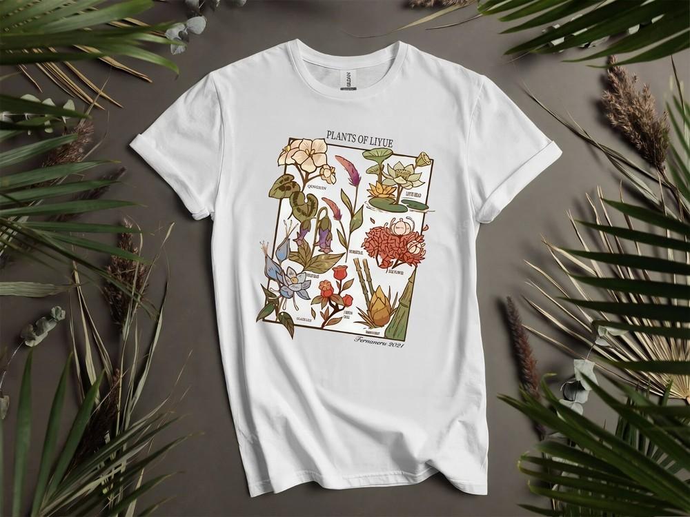 

Цветочное воздействие Геймер Чжунли Аниме Ху Толстовка Футболка Мужская Женская Унисекс AD910 S