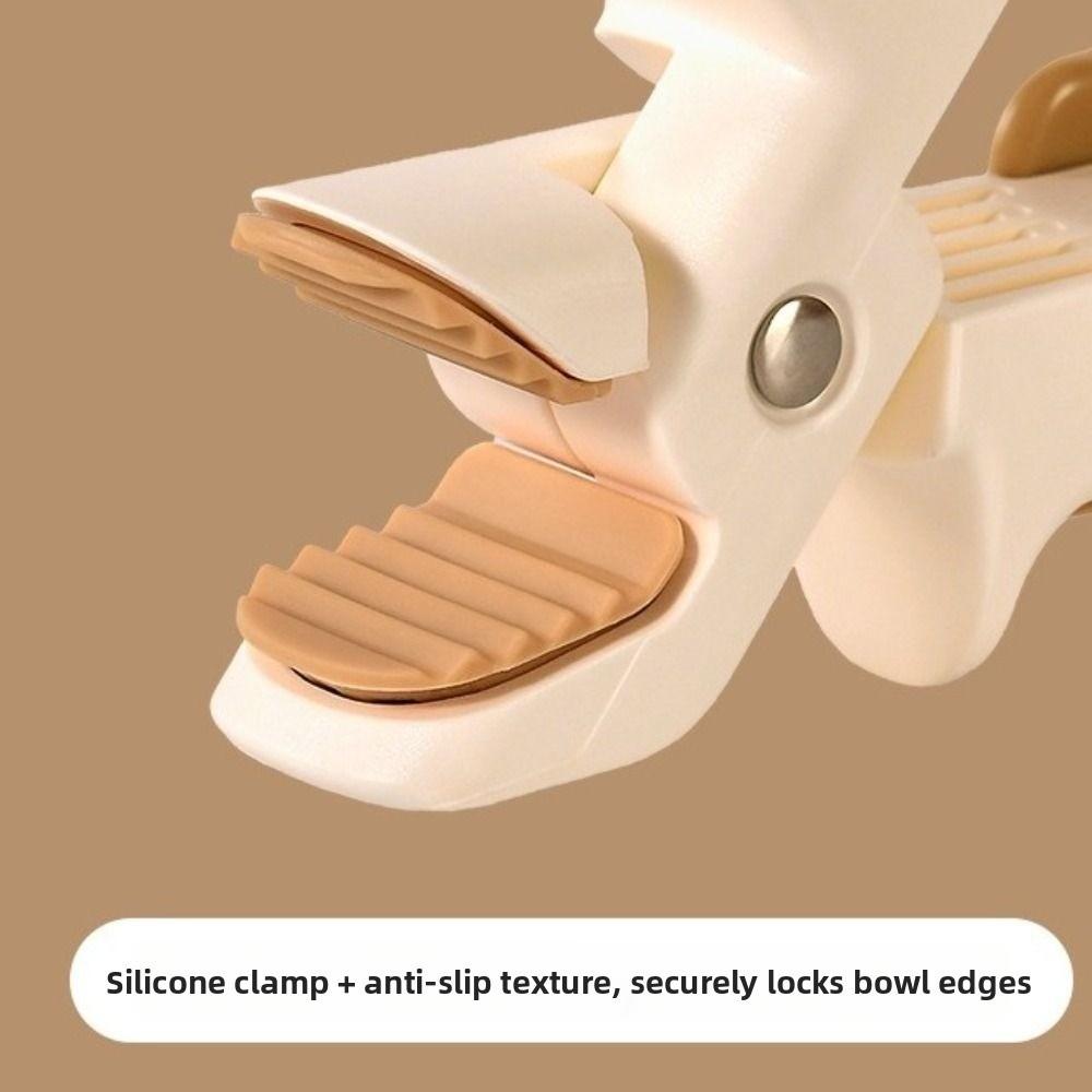 Silicone Handle Dish Gripper Non-Slip 2-in-1  Bowl  Clip Pot Holder Clamp  for Baking Cooking