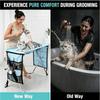Dog Cat Grooming Hammock with Stand, Pet Restraint Sling for Nail Trimming, Grooming Table for Small Medium Pets