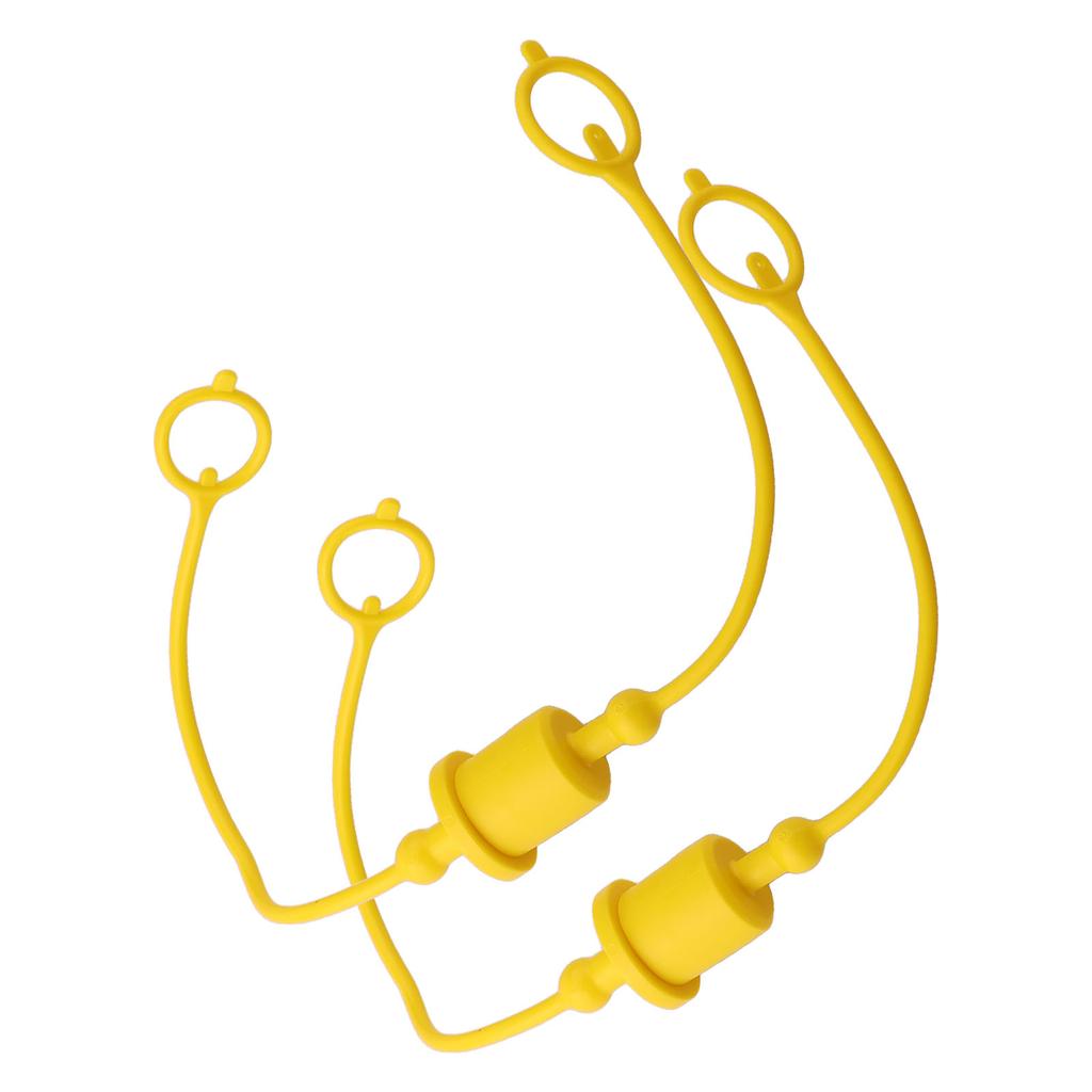 2Set 1/2 Hydraulic Quick Disconnect Fitting Dust Cap For ISO-A Hydraulic Coupler Hydraulic Quick-Connector Coupling Dust Cover