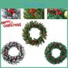 Plush Pvc 11.8-23.6in Christmas Wreath Home Decoration Xmas Gift