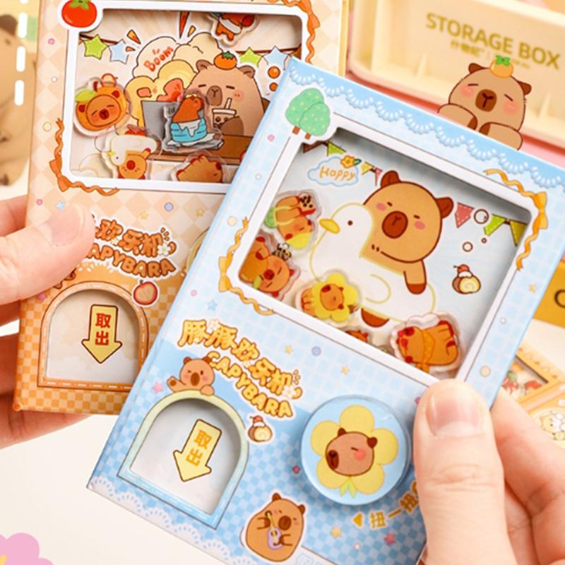 Mahines Zápisník Kapybara Shake Zápisník Zajímavá Dekomprese Přenosný Barevný Vnitřní List Zápisník