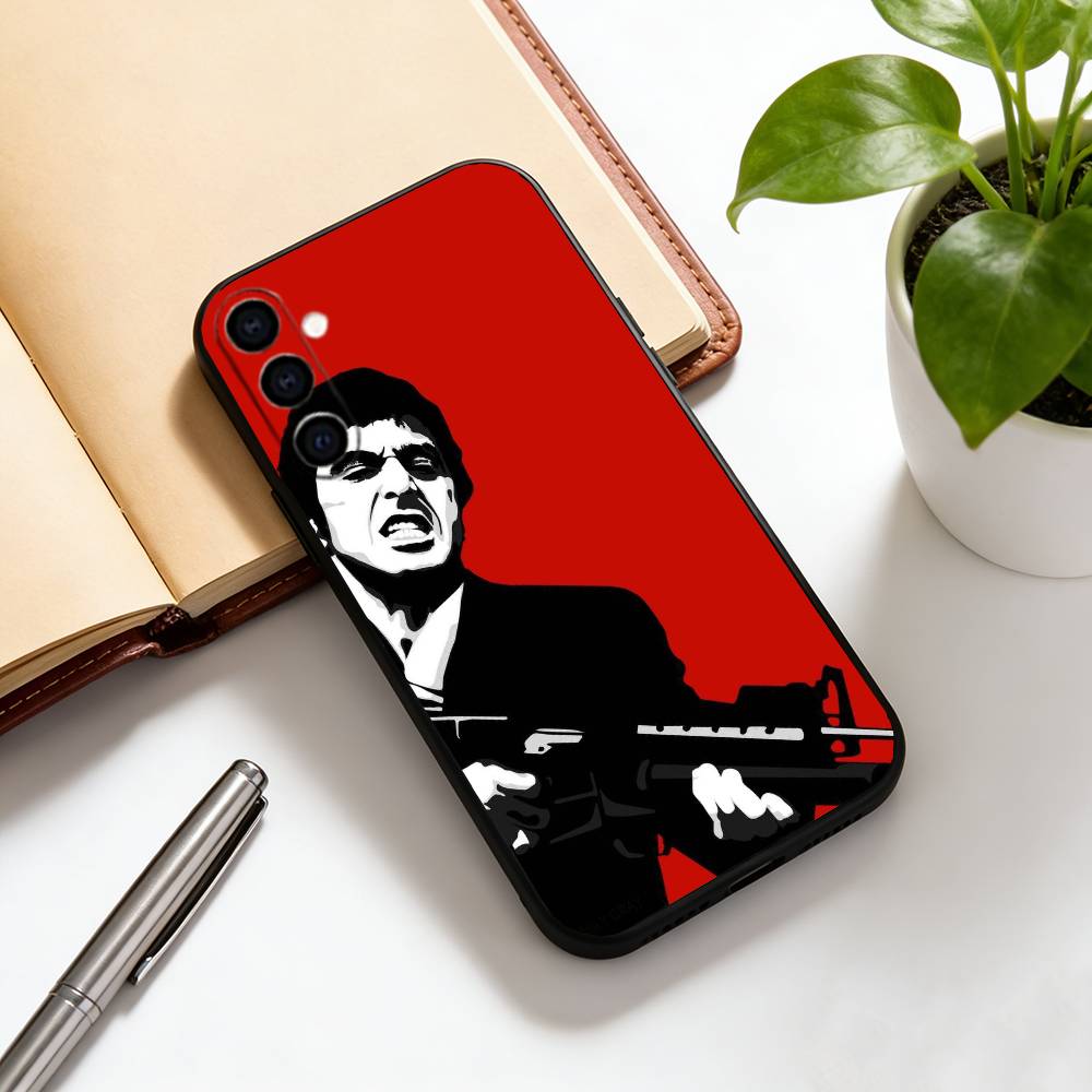 

Michael Corleone Phone Case Black Silicone Soft For Samsung Galaxy A73,A72,A71,A70,A53,A52,A51 Samsung a51 4g