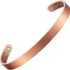 Adjustable Open Ring & Magnetic Antique Red Copper Bracelet Set