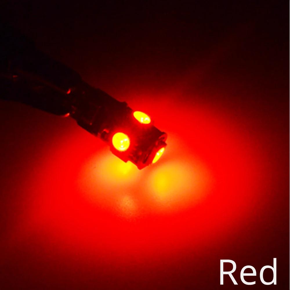 10X Auto T10 W5W 194 Car Brake Led Canbus Interior Reading Bulb Dome Dashboard Lamp 5050 5SMD Reverse Light License Plate Lamps