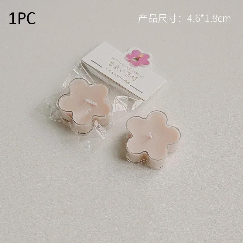 Flower Candle 4h Tea Light Scented Candle Aromatherapy Soy Wax Candles Wedding Birthday Candle Party Home Decoration