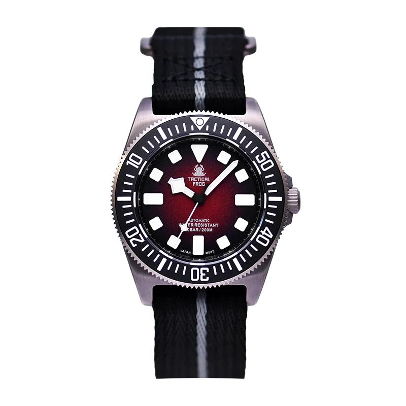Tactical Frog Titanium Watch Sapphire NH35 Automatic Movement Super BGW-9 Luminous 20Bar Waterproof Men Watch