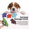 Scalp Massager Comb for Cats Dogs 3D Printed Flower Shaped Head Scratcher Scalp Massager for Stress Relief Pet Grooming