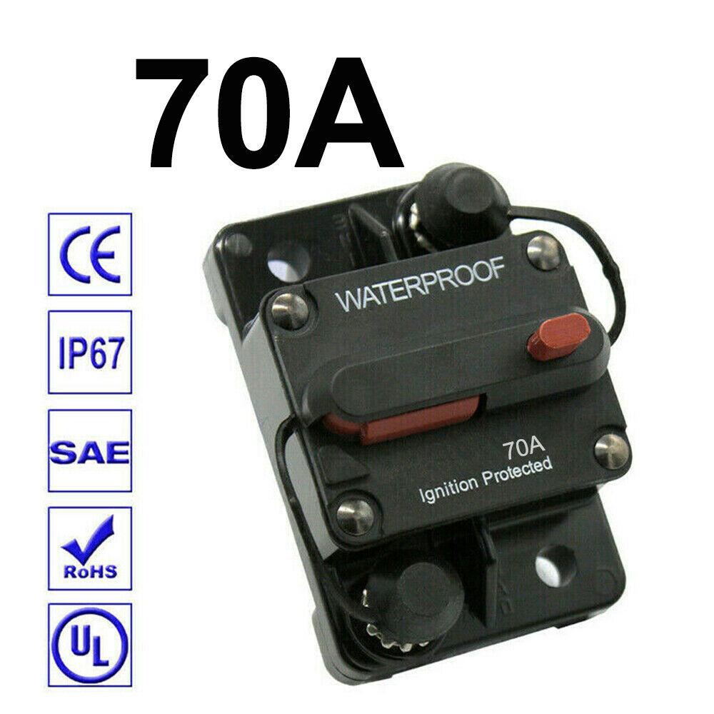 30A-300A AMP Circuit Breaker Fuse Reset 12-48V DC Car Auto Boat Waterproof Fuse Box 80A 100A 120A 150A 200A 250A Car Protector