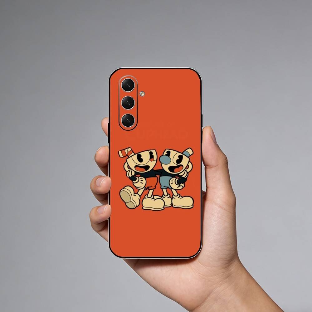 Spiel C-Cuphead Handyhülle Für Samsung Galaxy A73,A72,A71,A70,A52,A51 Andere Weiche Schwarze Hülle