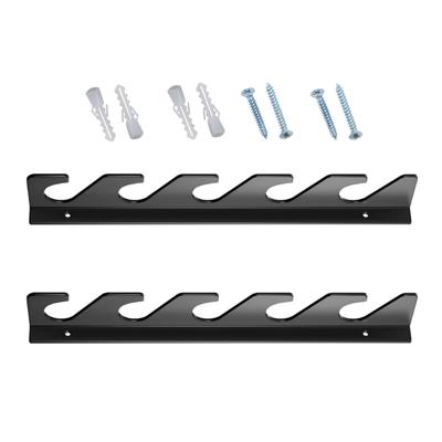 Modern Acrylic Floating Wall Shelf Fishing Rod Holder For Vertical Storage And Decorative Display In Homes Office Garage