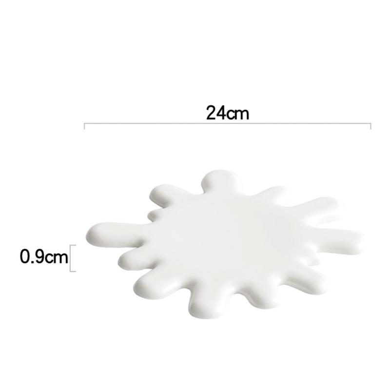 

Белая фигурная эль Высококачественная специальная керамическая креативная персонализированная тарелка для блюд Посуда для послеобеденного чая