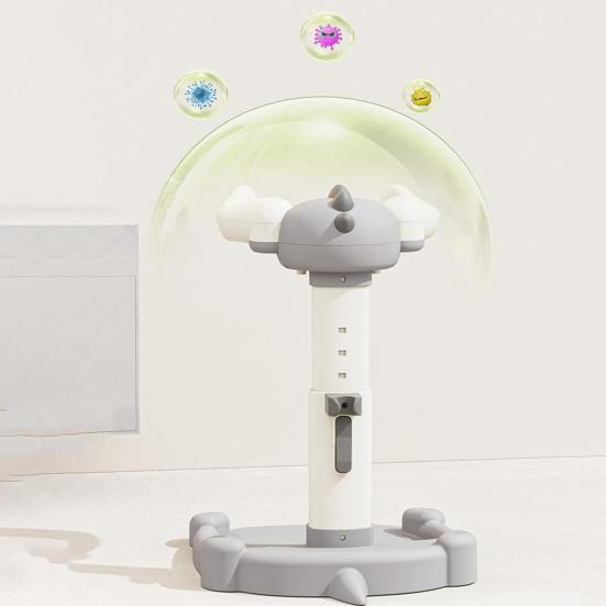 Baby Dusjstativ med Justerbar Høyde Armlene Anti-Klem Design Stabil Trekantet Base Ergonomisk Støtte Badestativ